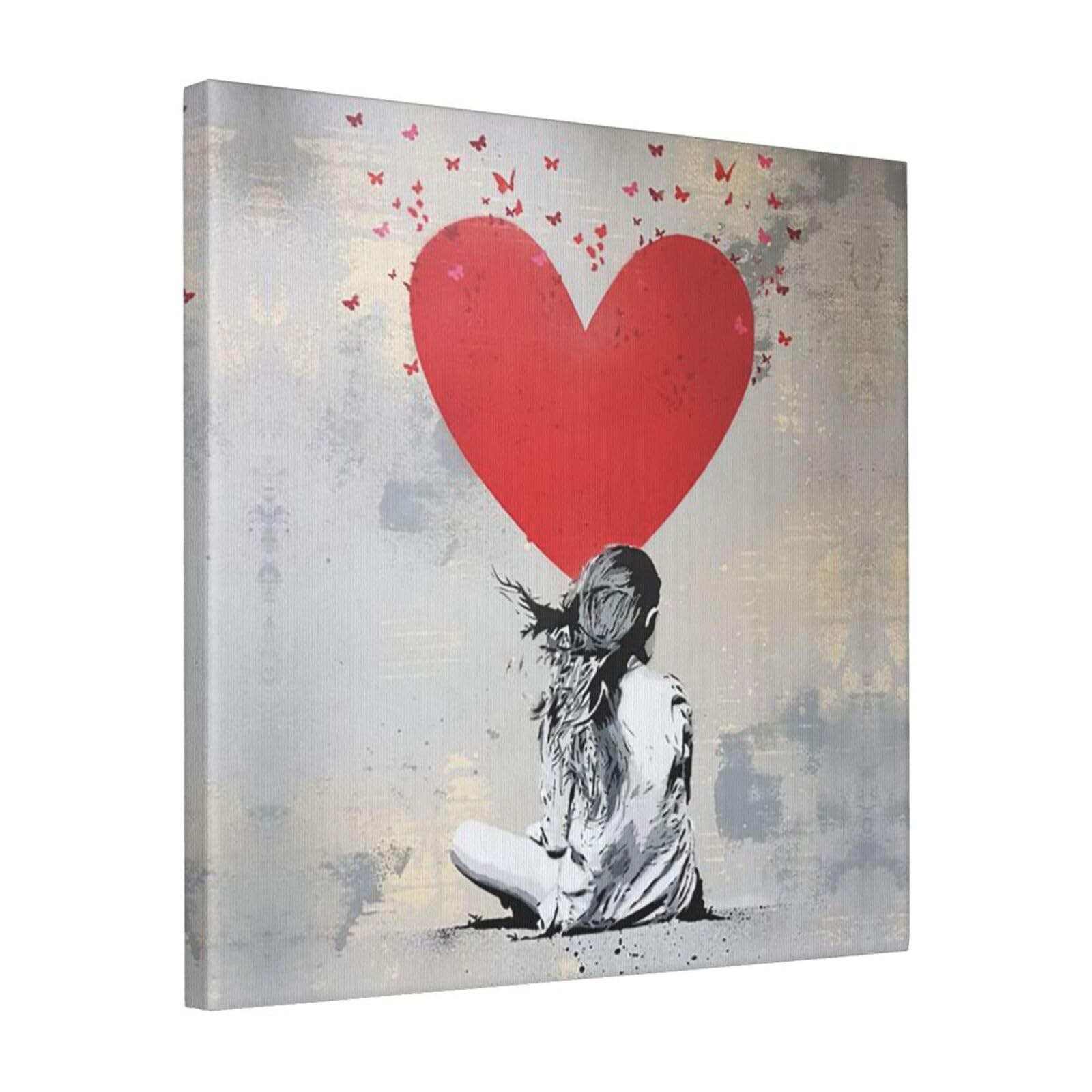 Amazon.co.jp: アートパネル Banksy バンクシー キャンバス絵画 パネル