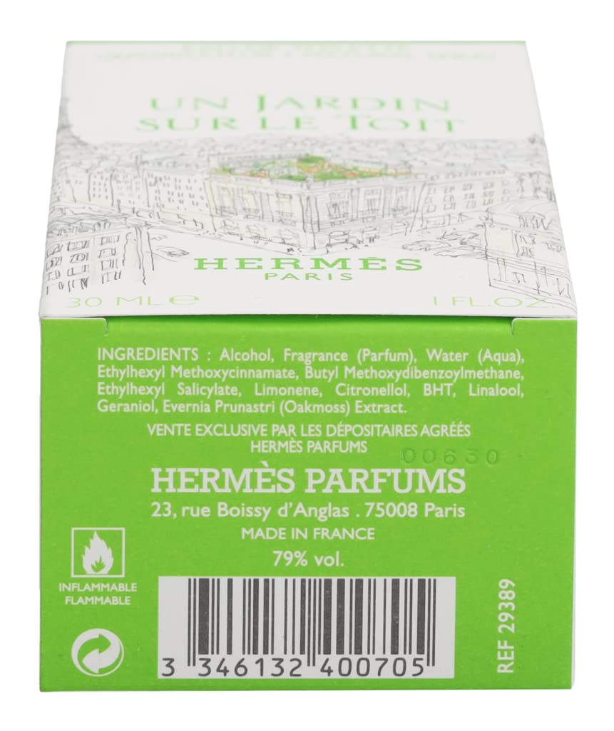 Amazon.com: Hermes Un Jardin Sur Le Toit 女裝淡香水噴霧1 盎司(約