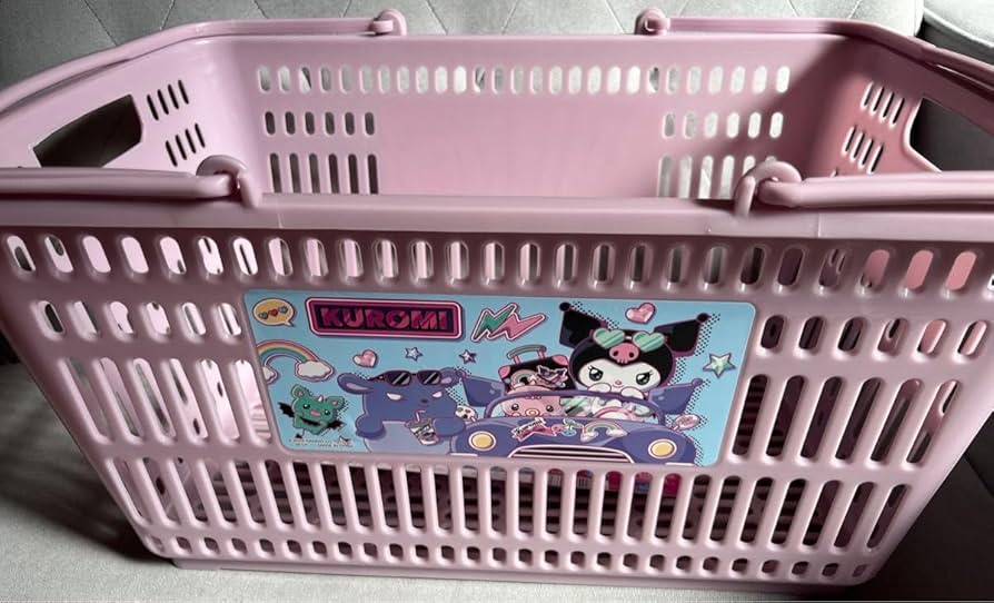 カゴクロミメッシュカゴプラチナムザッカメッシュカゴサンリオお買い物カゴ