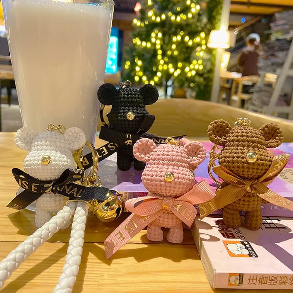 Amazon.co.jp: 【TERA】キーホルダー ベア くま クマ 熊 リボン 鈴