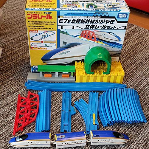 Amazon.co.jp: プラレールE7系北陸新幹線 かがやき 立体レールセット
