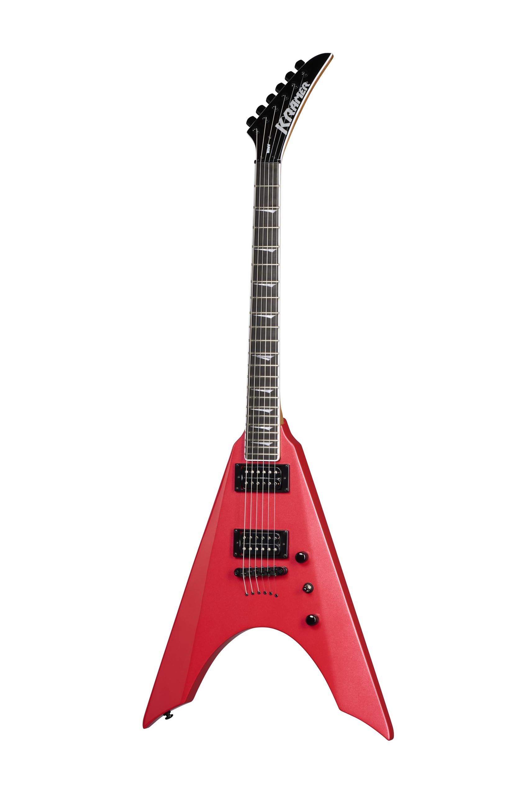 Amazon.com: Kramer Nite-V String Thru Body, Crimson Metallic with