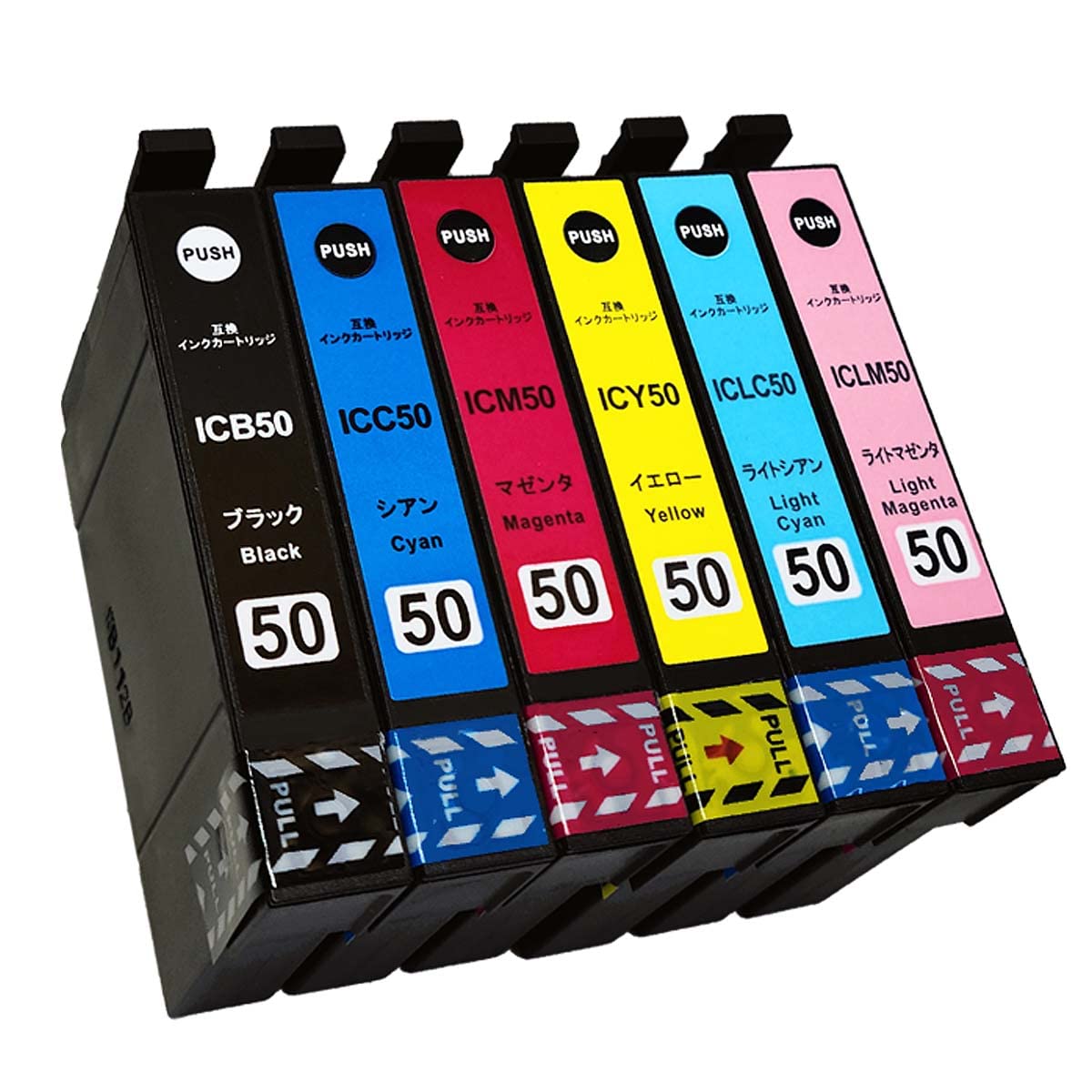 Amazon.co.jp: 3年保証 エプソン 互換インクカートリッジ IC6CL50 EP