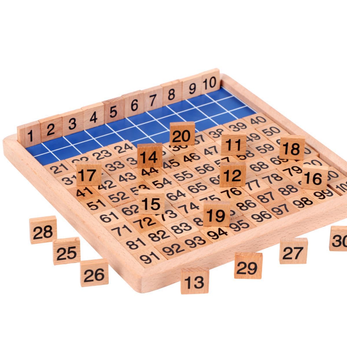 Amazon.co.jp: 木製立体 パズル 数字（1から100まで） 認識 教育