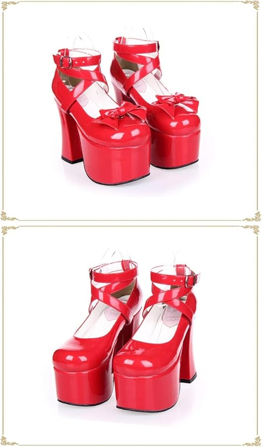 Amazon | [cnstone] 12cm ロリータパンプス ロリータ靴 レディース