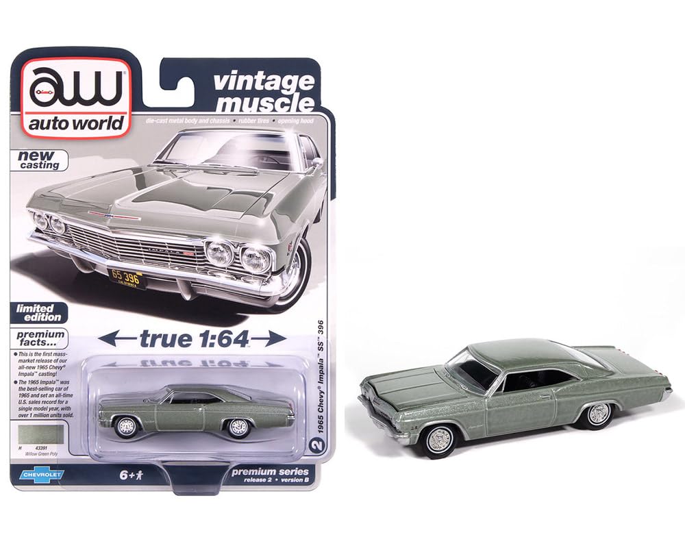 Amazon | autoworld 1/64 シボレー インパラ SS 1965 グリーン Chevry