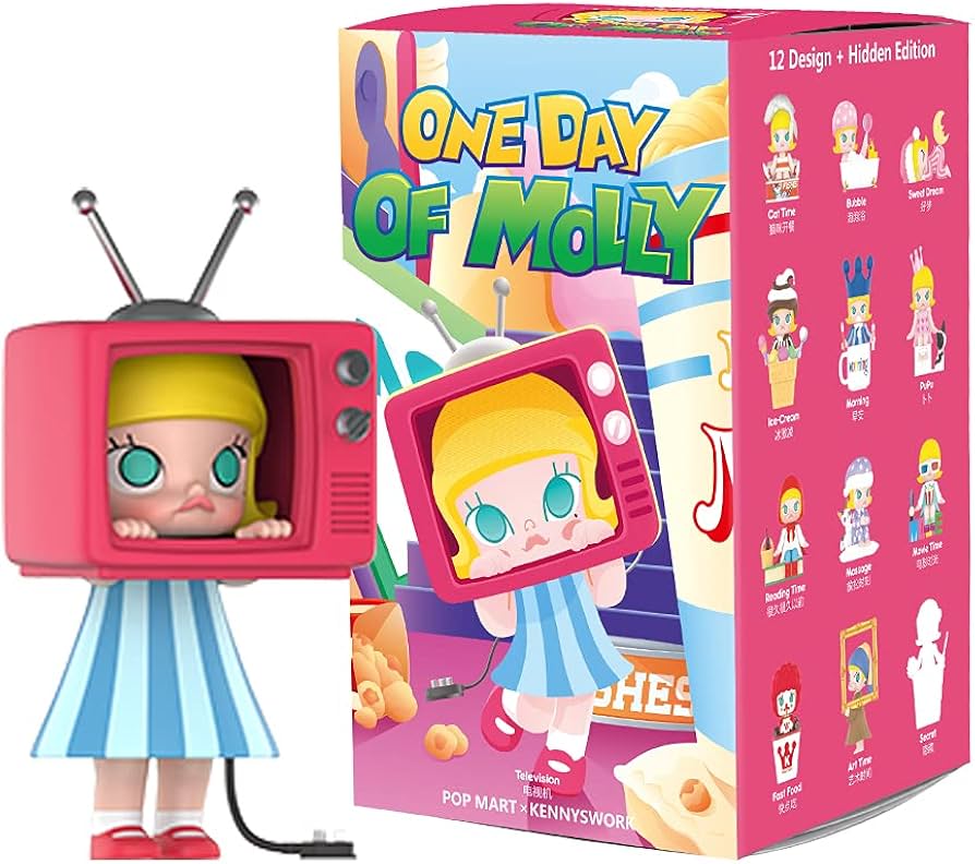 POP MART Molly One Day Series SET(12Boxes) 2.5 inches Articulated