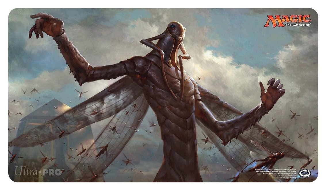 Amazon.co.jp: MTGプレイマット(通常サイズ) 破滅の刻/#1/蝗の神