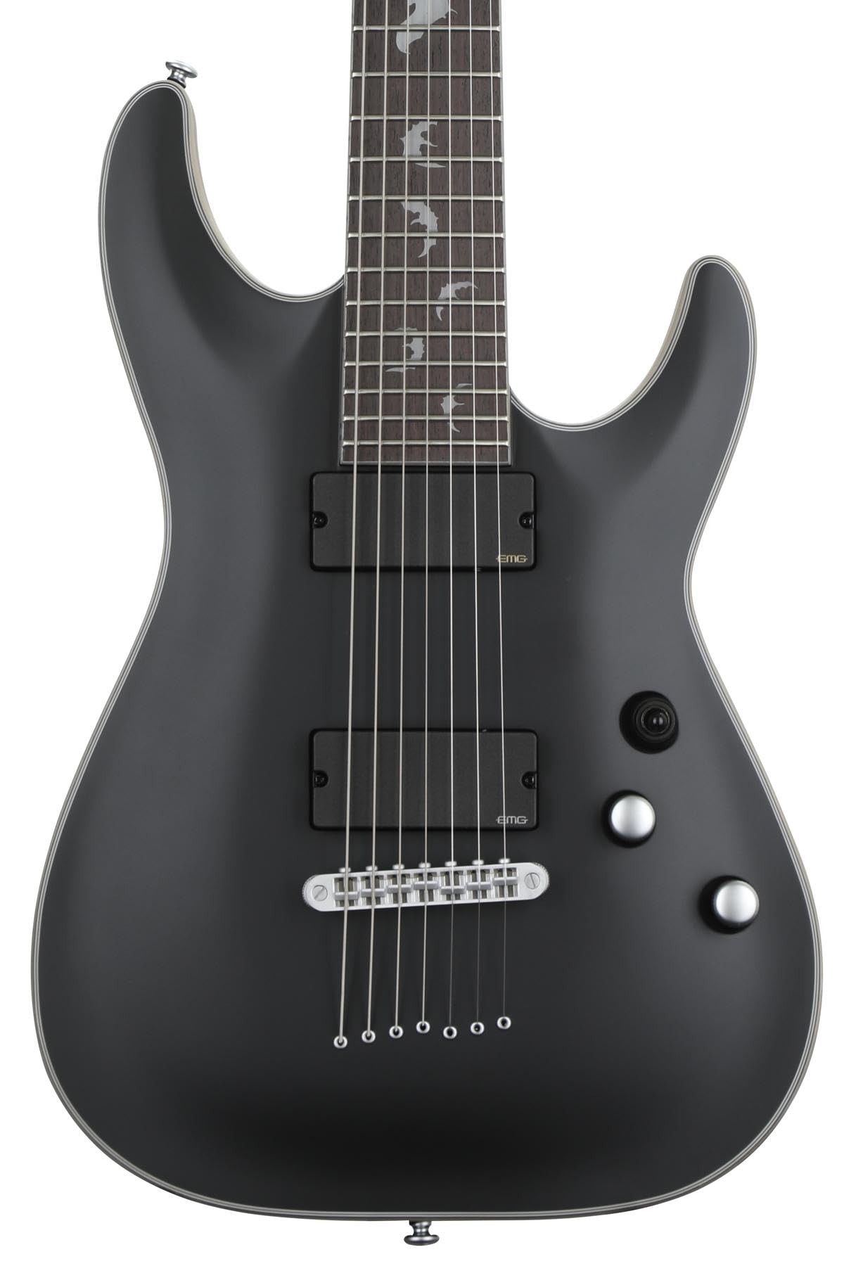 Amazon.com: Schecter Damien Platinum 7 - Satin Black : Musical