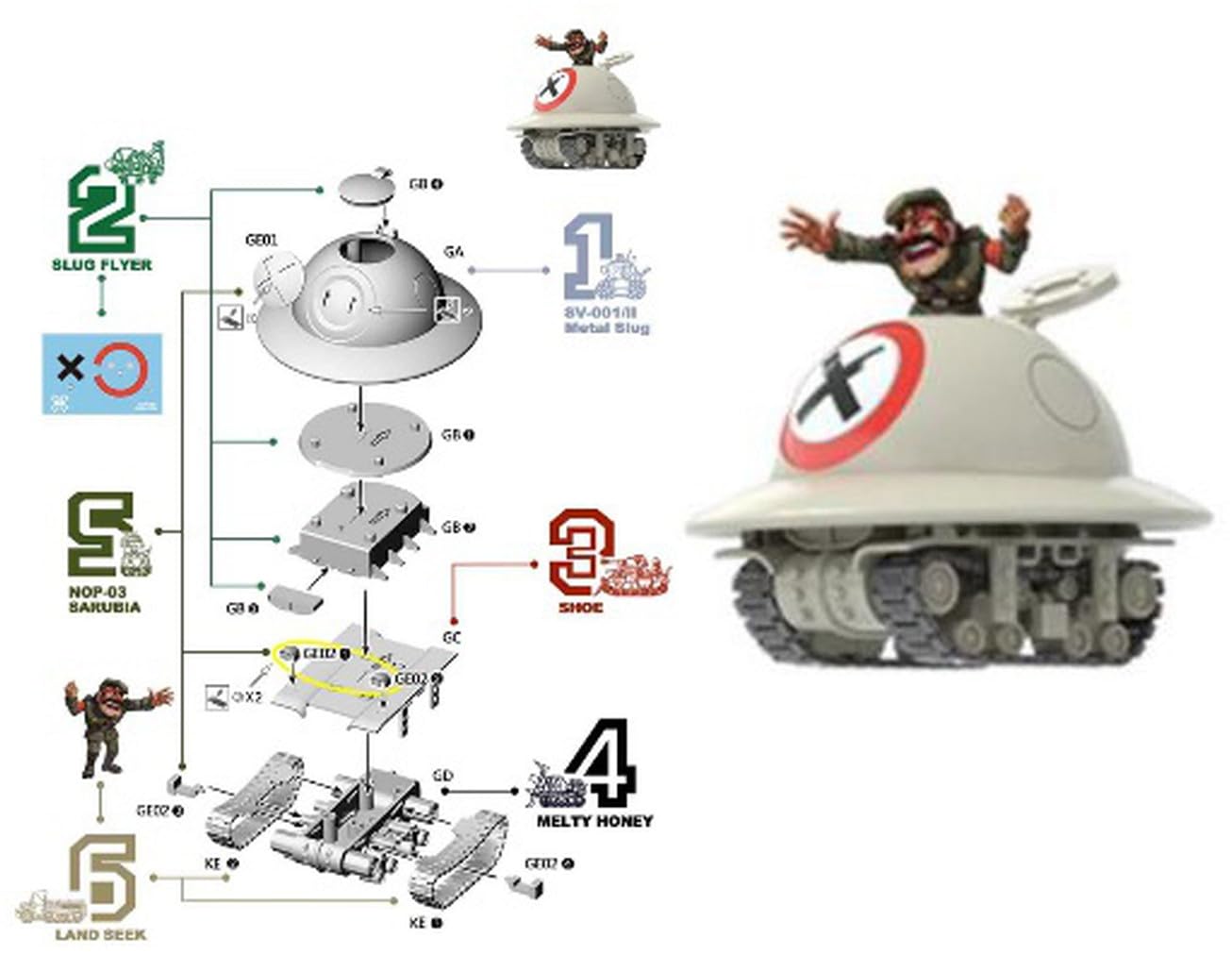 Amazon | 新時模型 メタルスラッグX 6種アソートボックス プラモデル
