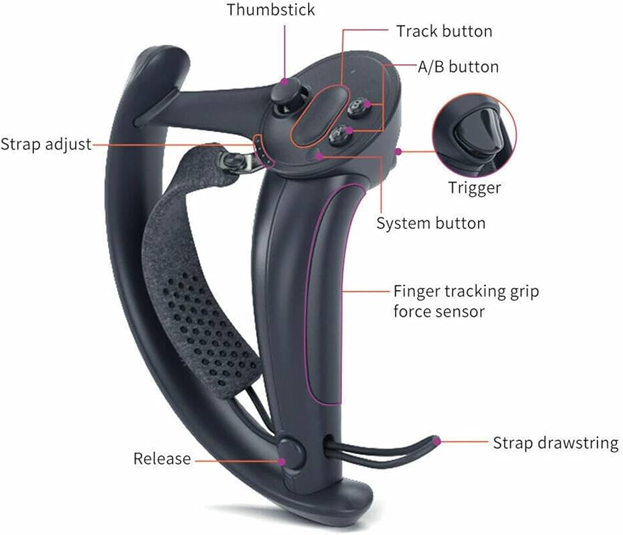 Amazon.com: ALRAYA VR Games Handle Valve Index Knuckles VR