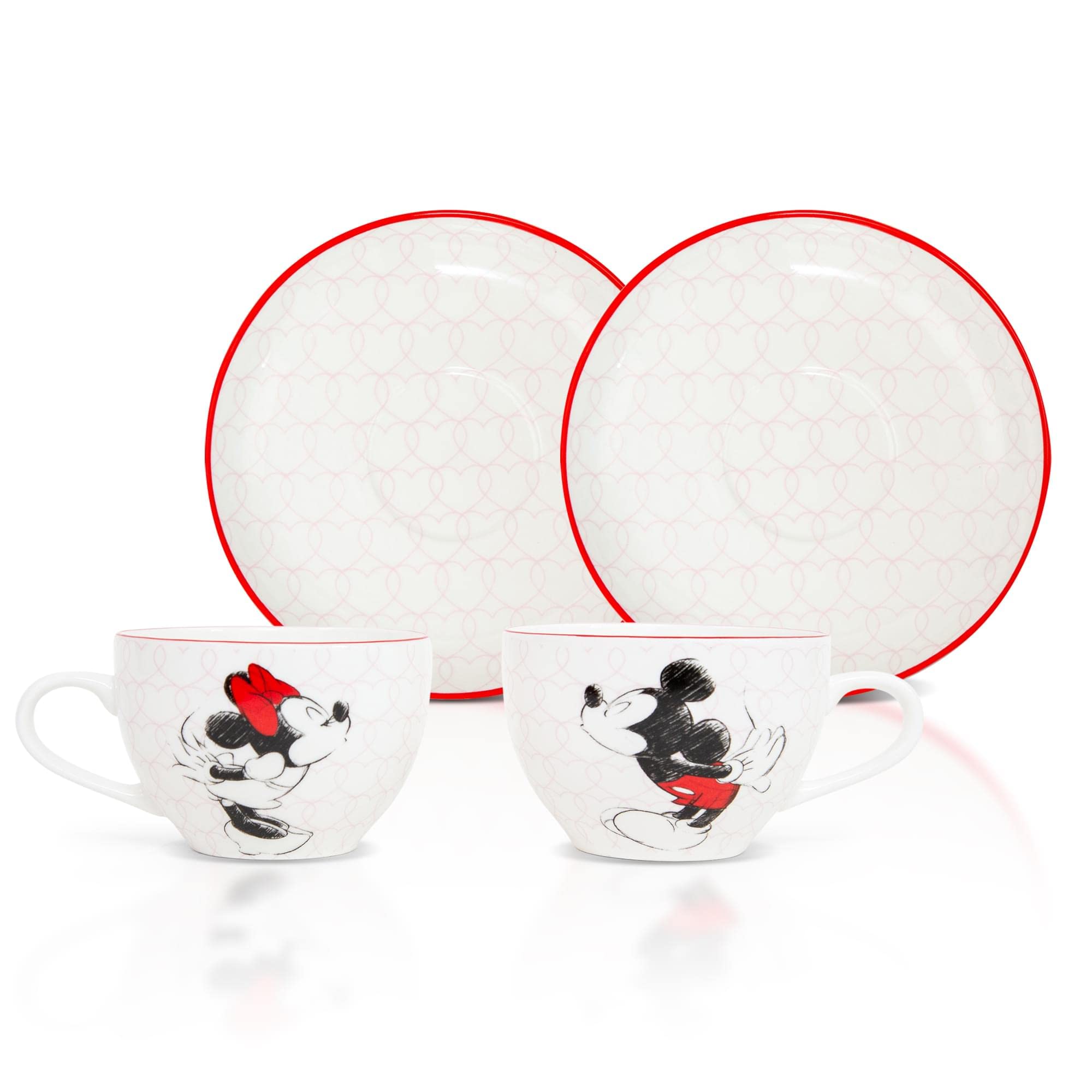 Amazon.com | Disney Mickey and Minnie Bone China Teacup and Saucer