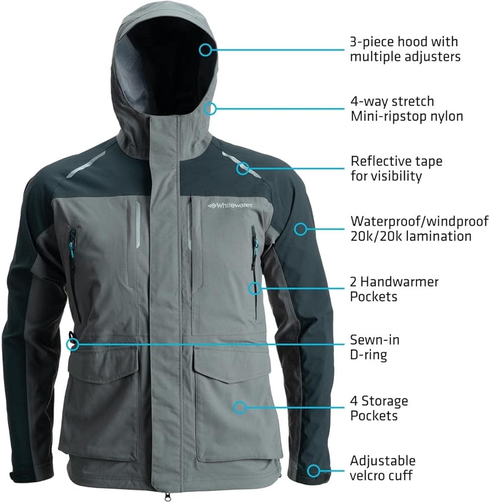 Whitewater Great Lakes Waterproof and Windproof Fishing Jacket