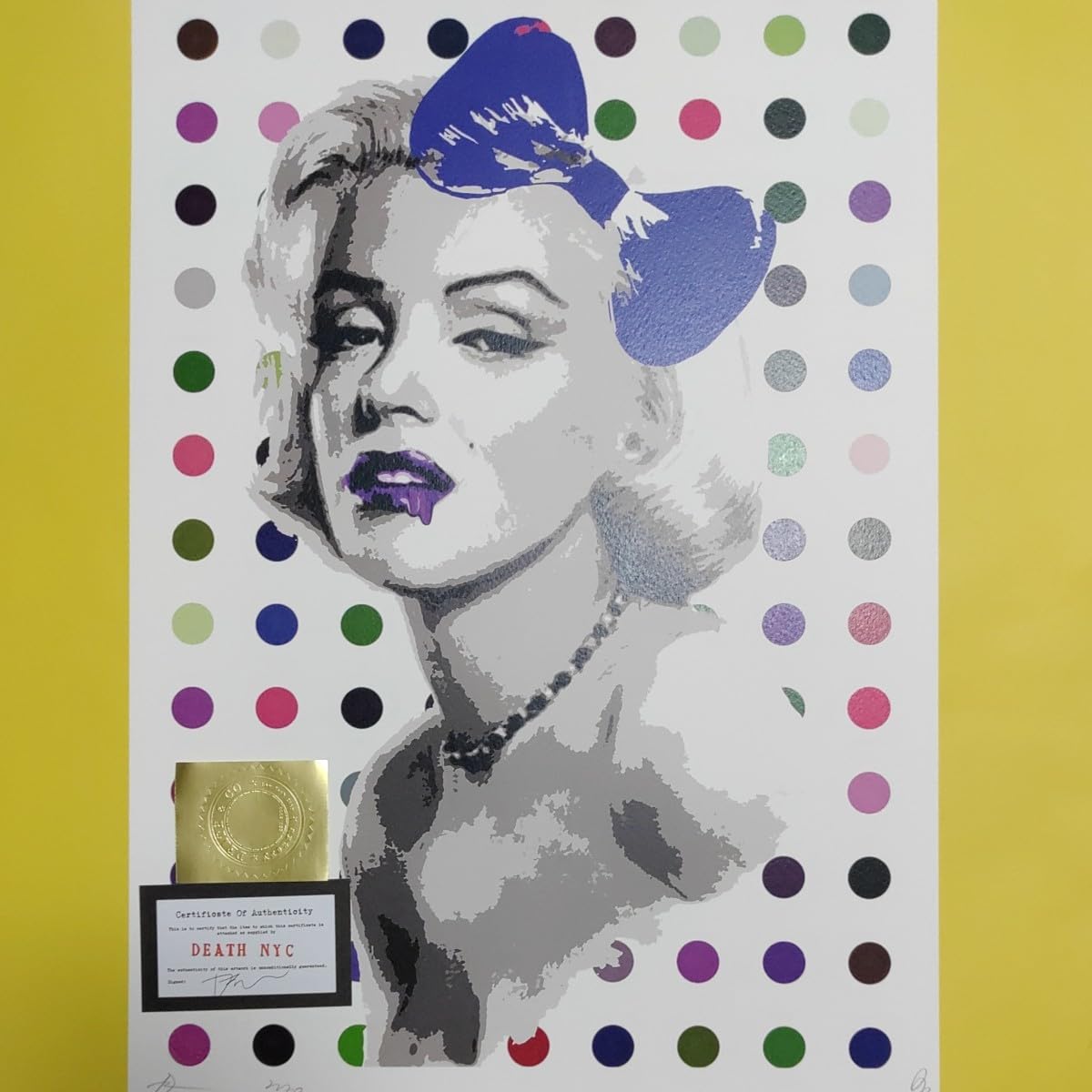 DEATH NYC 世界 DEATH NYC 世界限定100枚 アートポスター 奈良美智