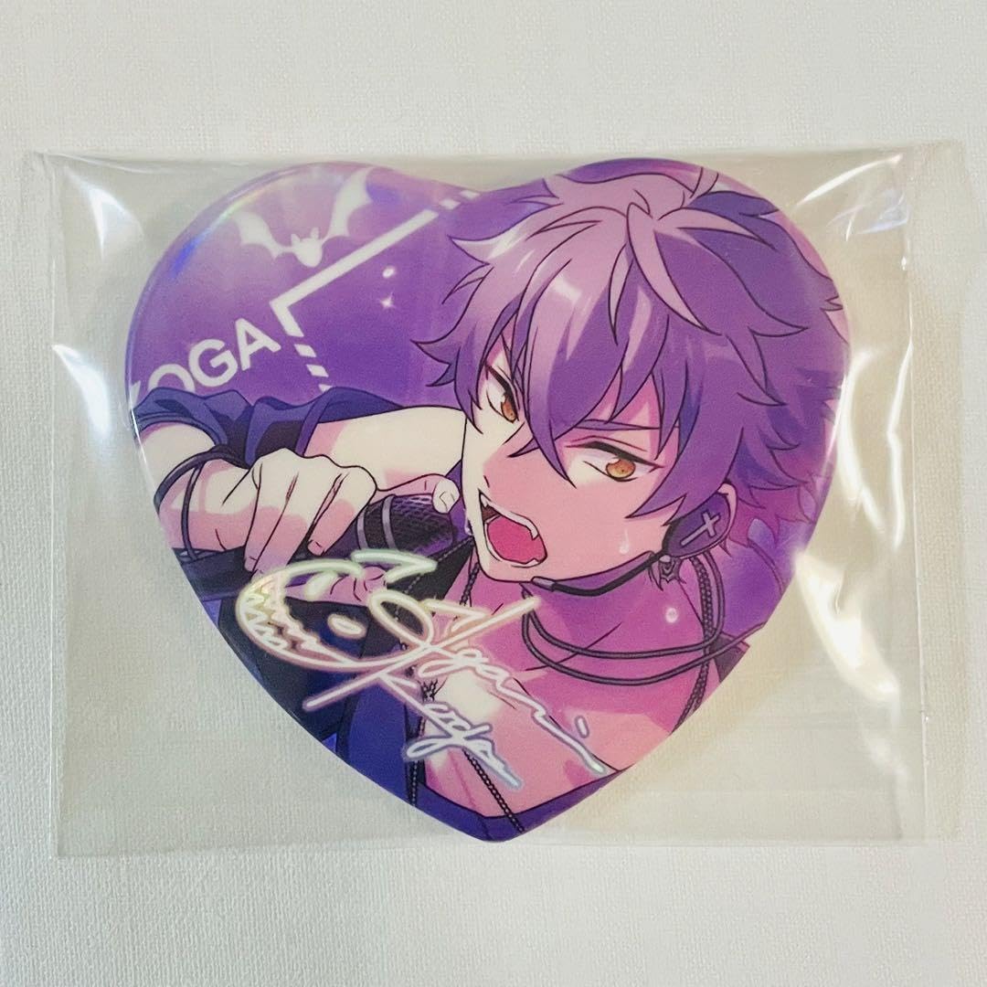 大神晃牙 あんスタ 願望缶 ロッキンスター ハート型缶バッジ72個セット