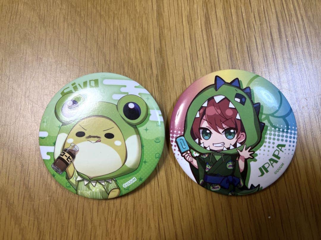 Amazon.co.jp: からぴち極楽湯コラボ缶バッジカラフルピーチ じゃぱぱ