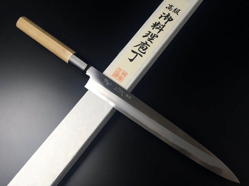Amazon.co.jp: 有次 包丁 柳刃 特製 240mm 刺身包丁 白鋼2 日本製