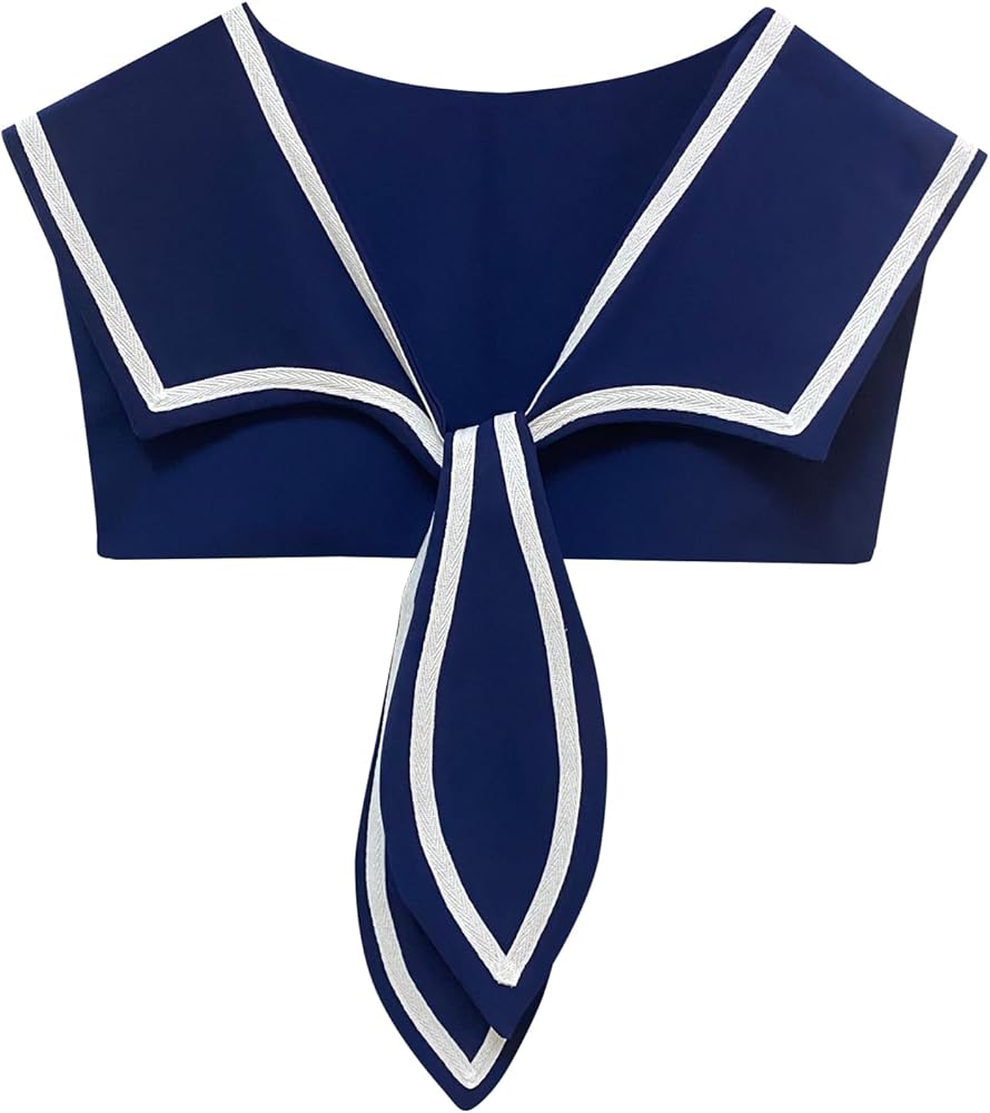 HoosaiyWoo Sailor Collar for Women Top Cute False Collar Lady