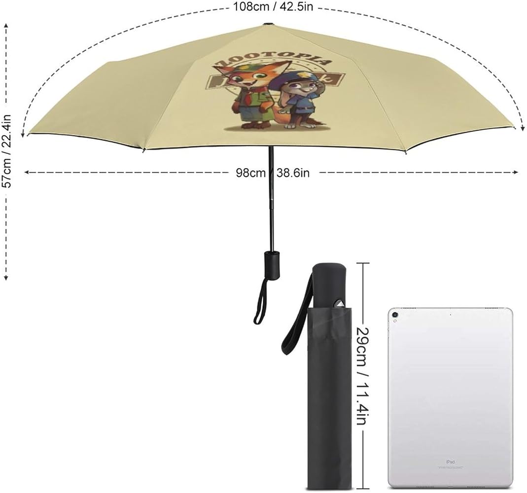 Amazon | ズートピア ジュディ ニック 人気 日傘 雨傘 兼用 8本骨 自動