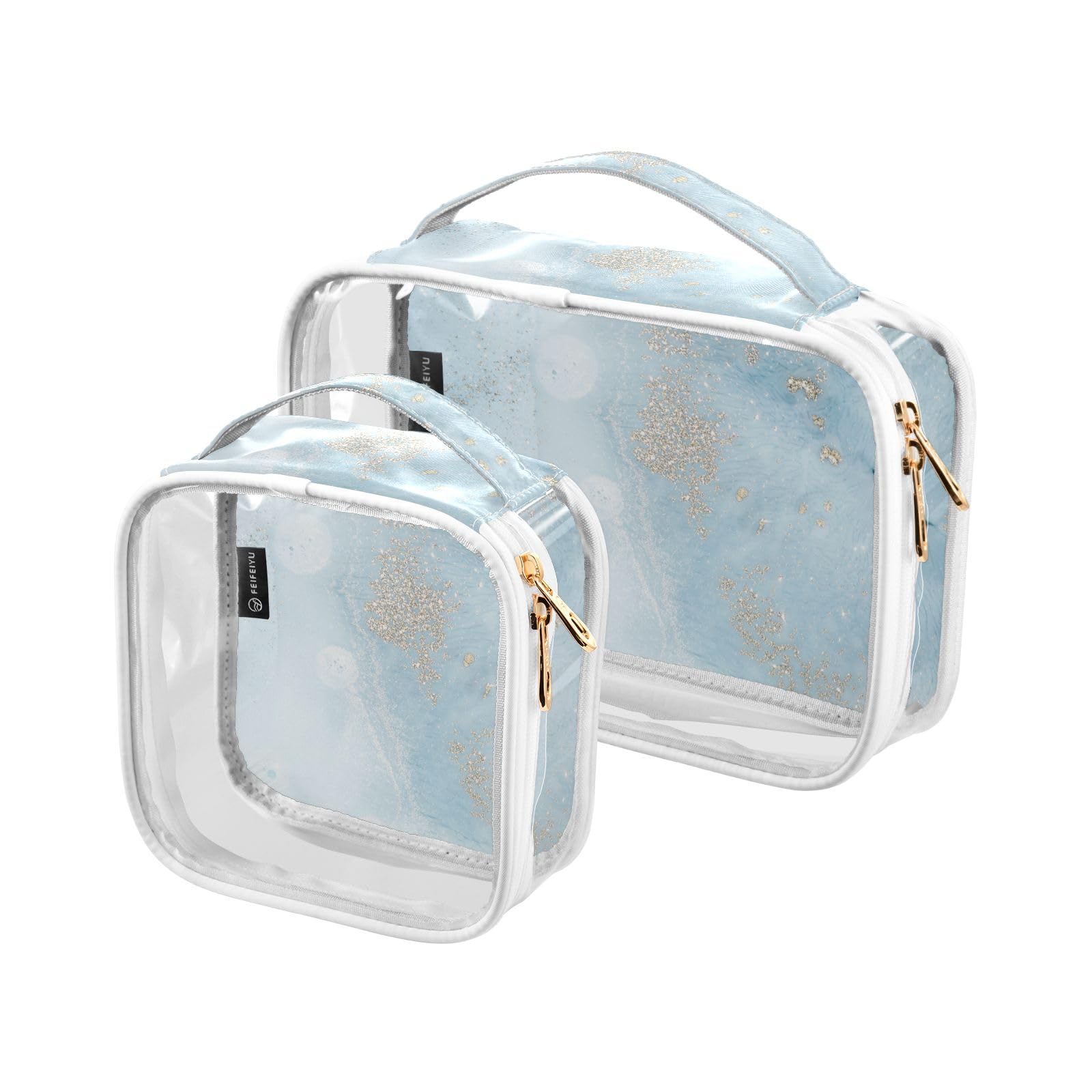 Amazon.co.jp: alaza トラベルポーチ 2点セット 旅行収納ポーチ 化粧