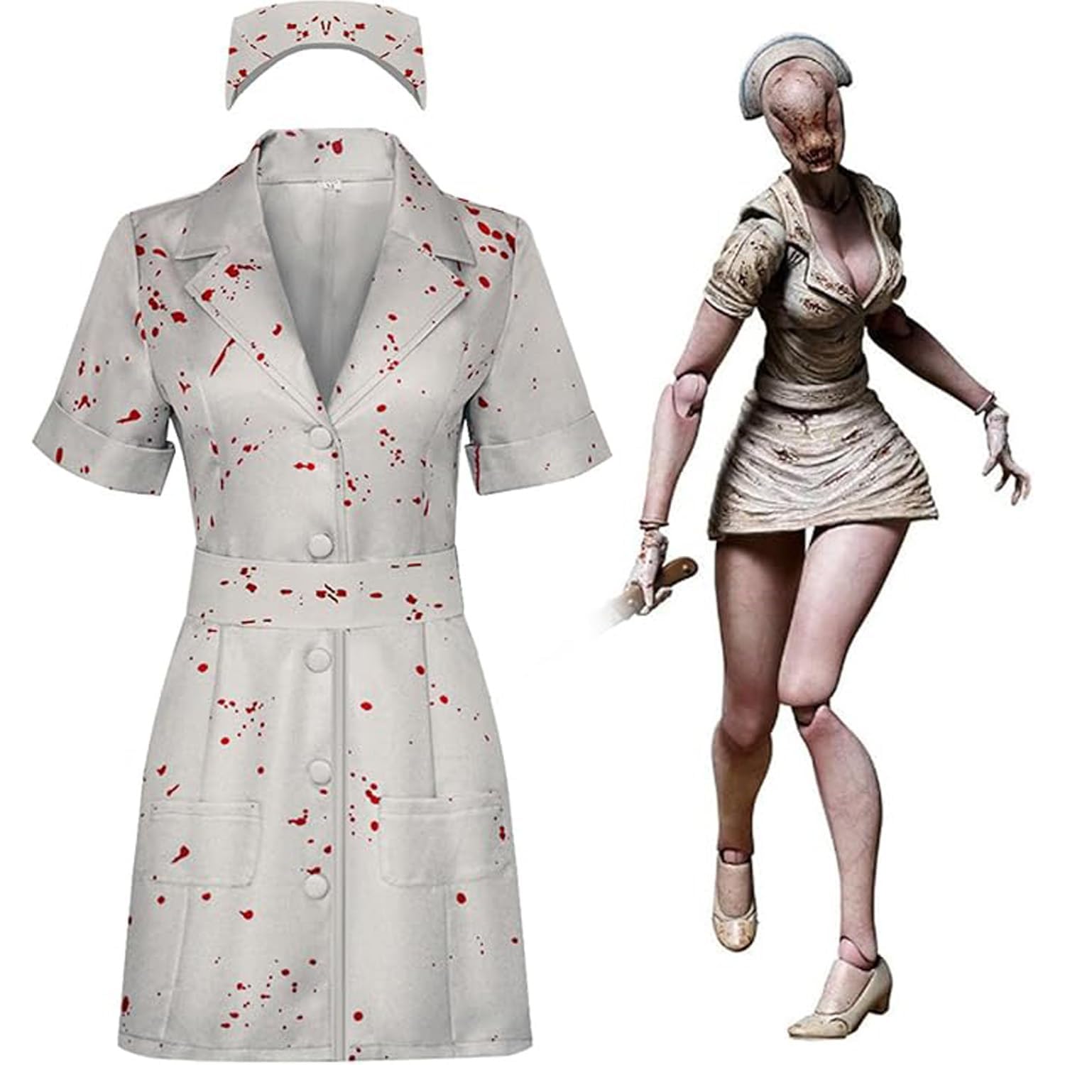 Amazon.co.jp: PPluna サイレントヒル2 リメイク コスプレ ナース