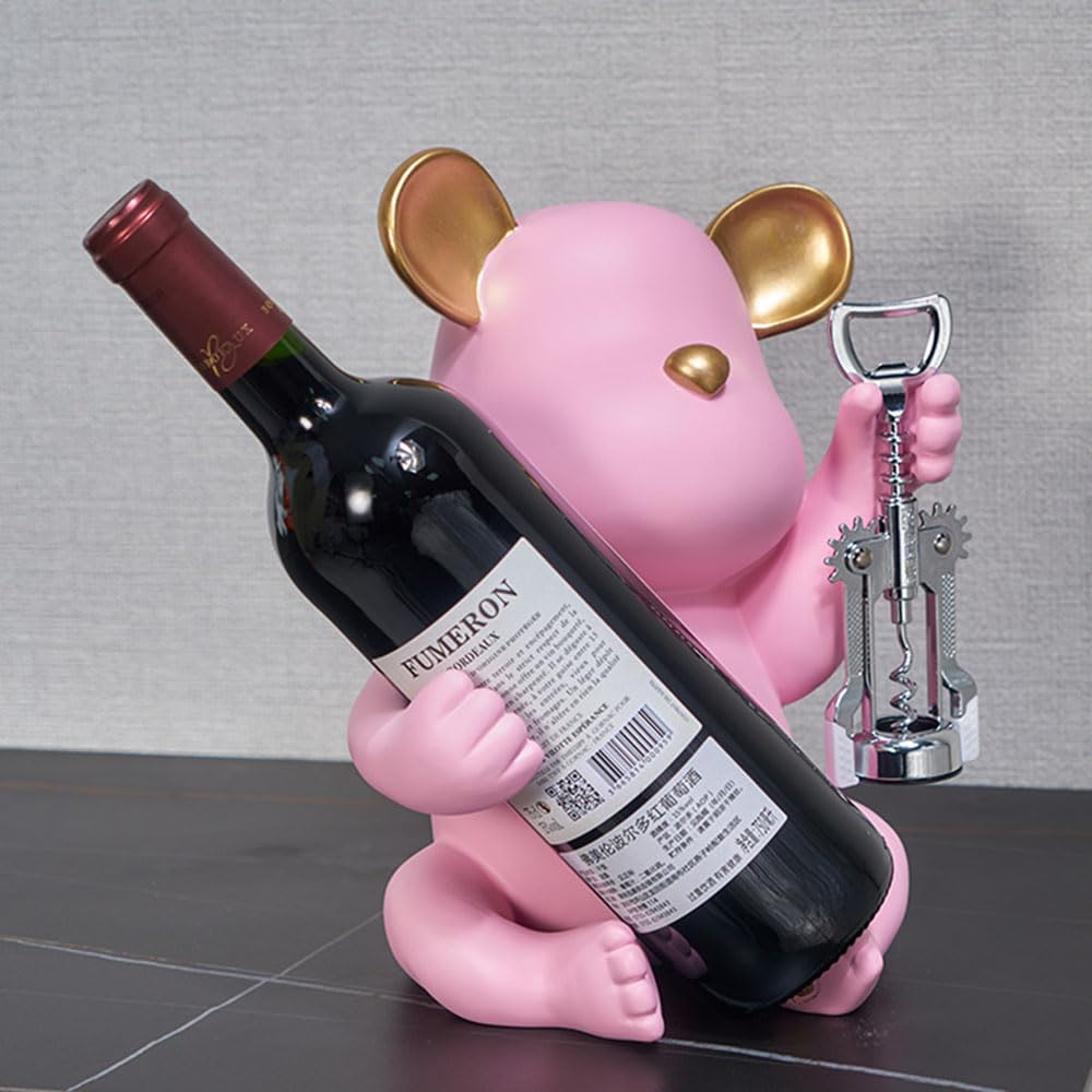 Amazon｜【2023新登場】酒ボトル陳列棚，可愛い置物あるア ワイン収納