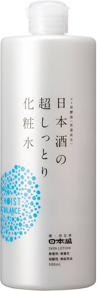 Amazon | 日本盛 日本酒の保湿化粧水 しっとり 500mL(無香料 無着色 弱
