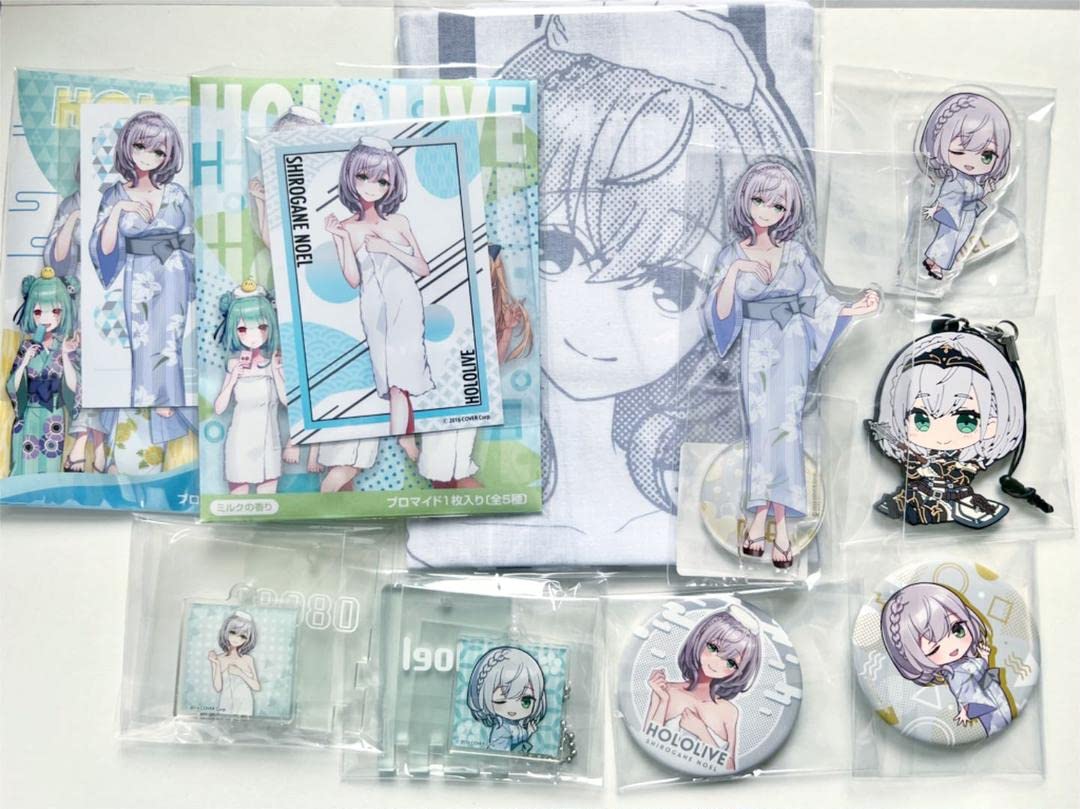 Amazon.co.jp: 白銀ノエル 極楽湯 コラボ グッズ まとめ売り : おもちゃ