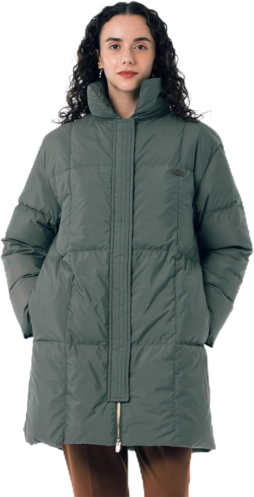 Amazon.co.jp: Lacoste Women's Down Jacket, Official, Stand Collar