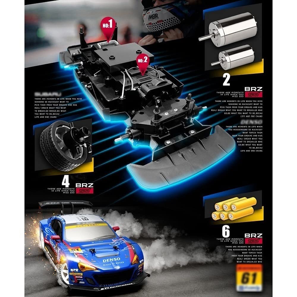 Amazon.co.jp: Slreeo BRZ SUPER GT、1/16規模 RC.車、30 + km /高速4