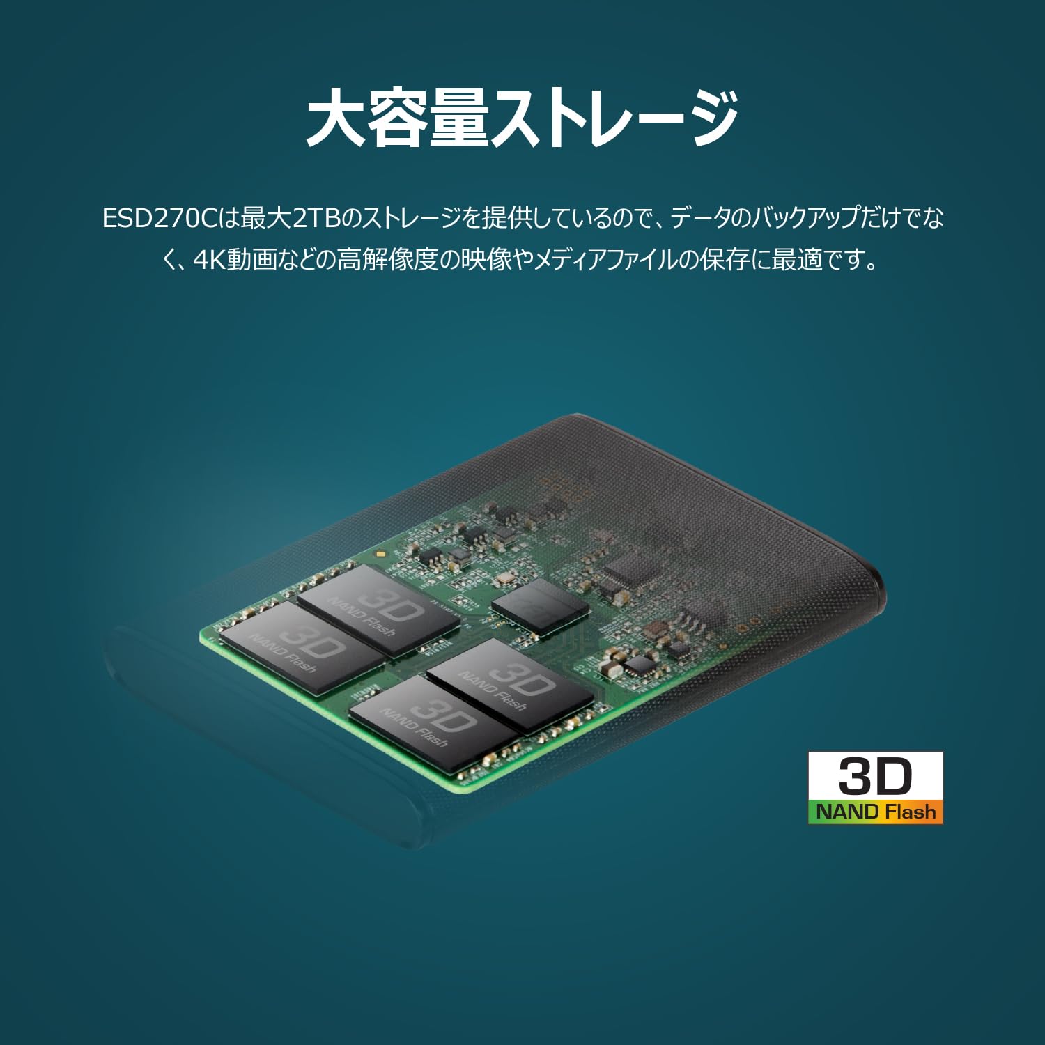 Amazon.co.jp: トランセンド ポータブルSSD 1TB 高速 最大520 MB/s