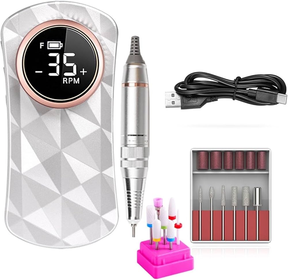 Amazon.co.jp: 電動ネイルグラインダー 35000RPM ネイルドリルマシン