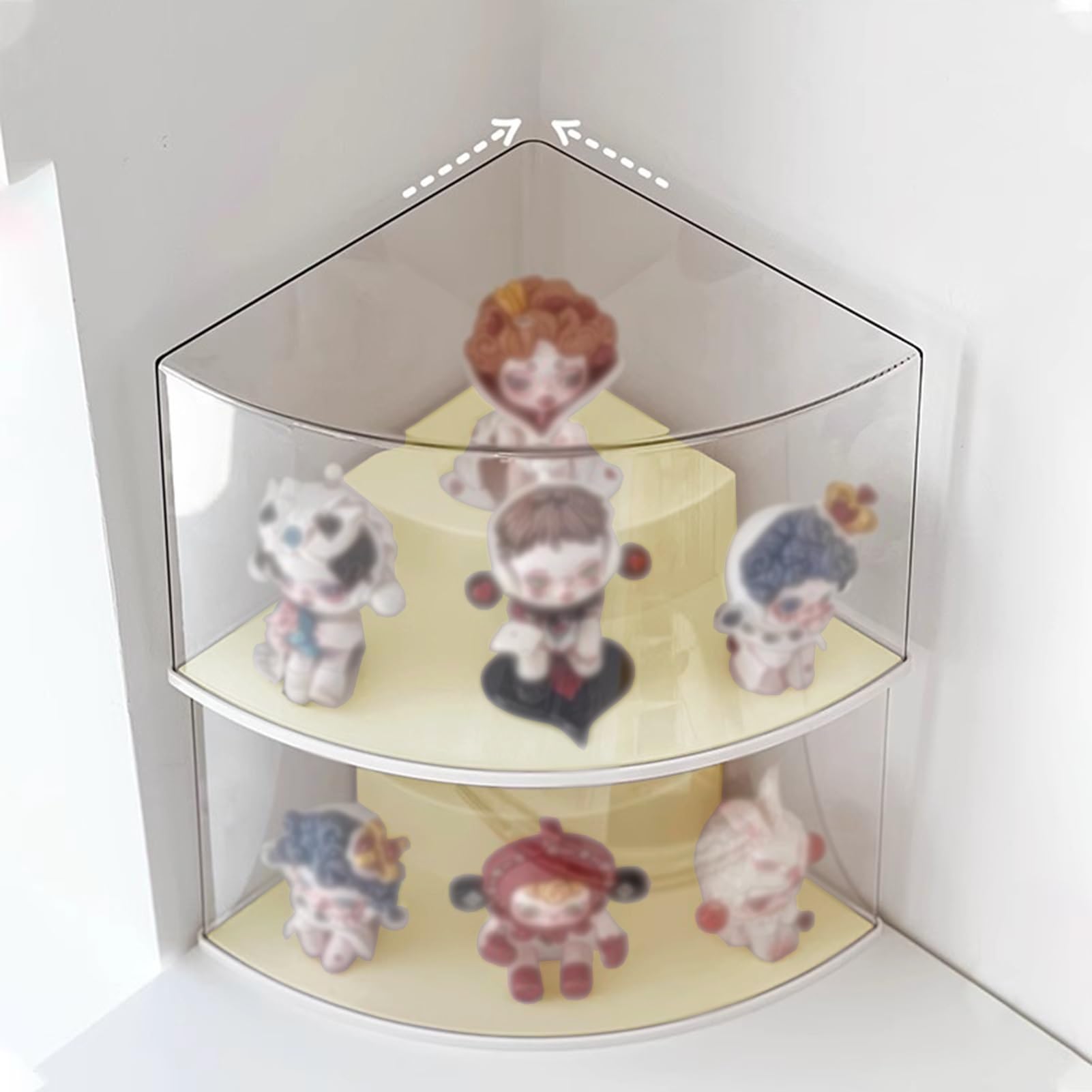 Amazon.co.jp: アクリルボックス 2段コーナーアクリルフィギュア