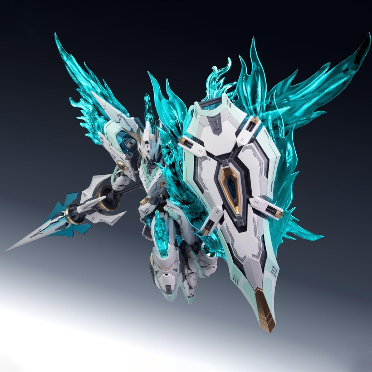 Amazon | SNAA 1/100 蒼炎の魂 - 炎皇 青煌粒子覚醒武装 YR-04 焱皇