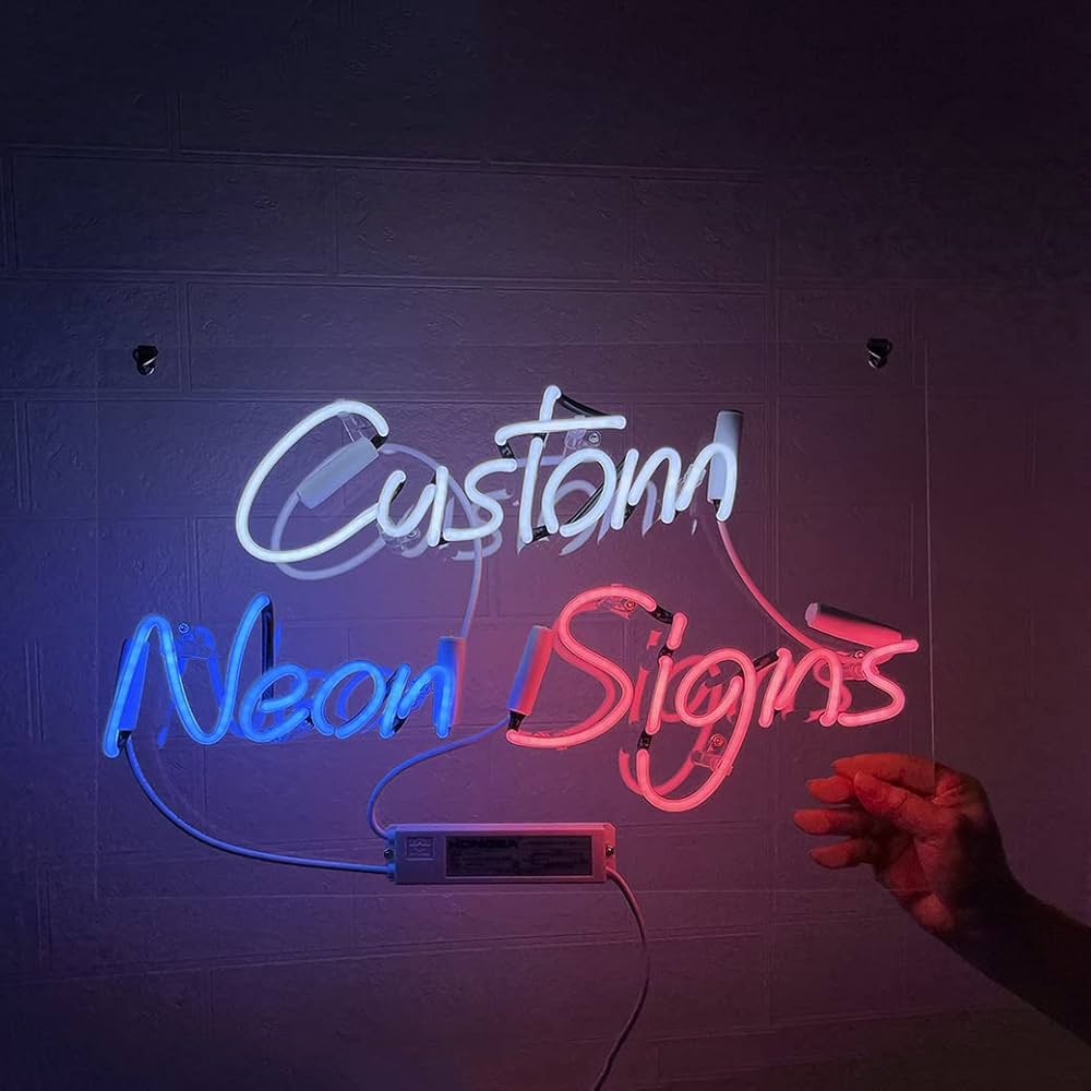 Amazon | カスタマイズされたガラス管ネオンサイン,100%手で曲げ