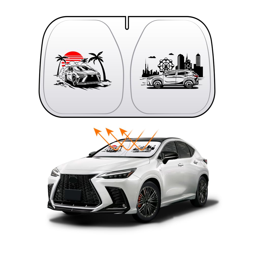 Amazon.co.jp: レクサス NX 20系 フロントガラス サンシェード NX250