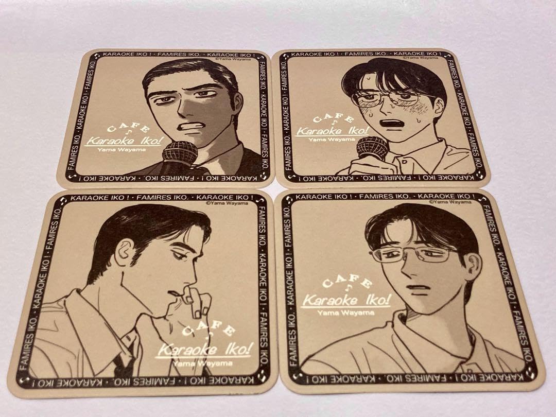 カラオケ行こ! コラボカフェ 岡聡実＆成田狂児 缶バッジ コースター