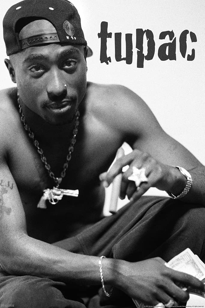 Amazon.co.jp: Tupac & 2Pac ポスター - スモーキング ブラント 90年代