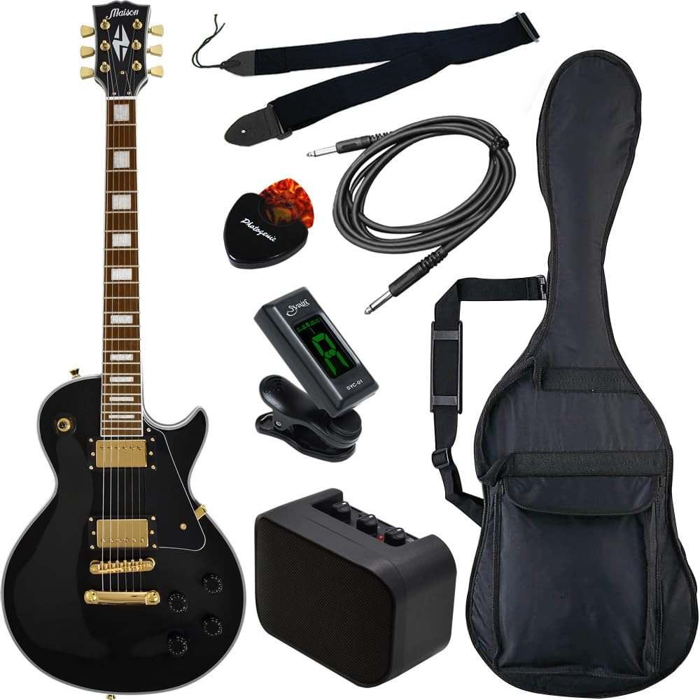 Amazon | Maison メイソン エレキギター レスポールタイプ LP-38C/BK