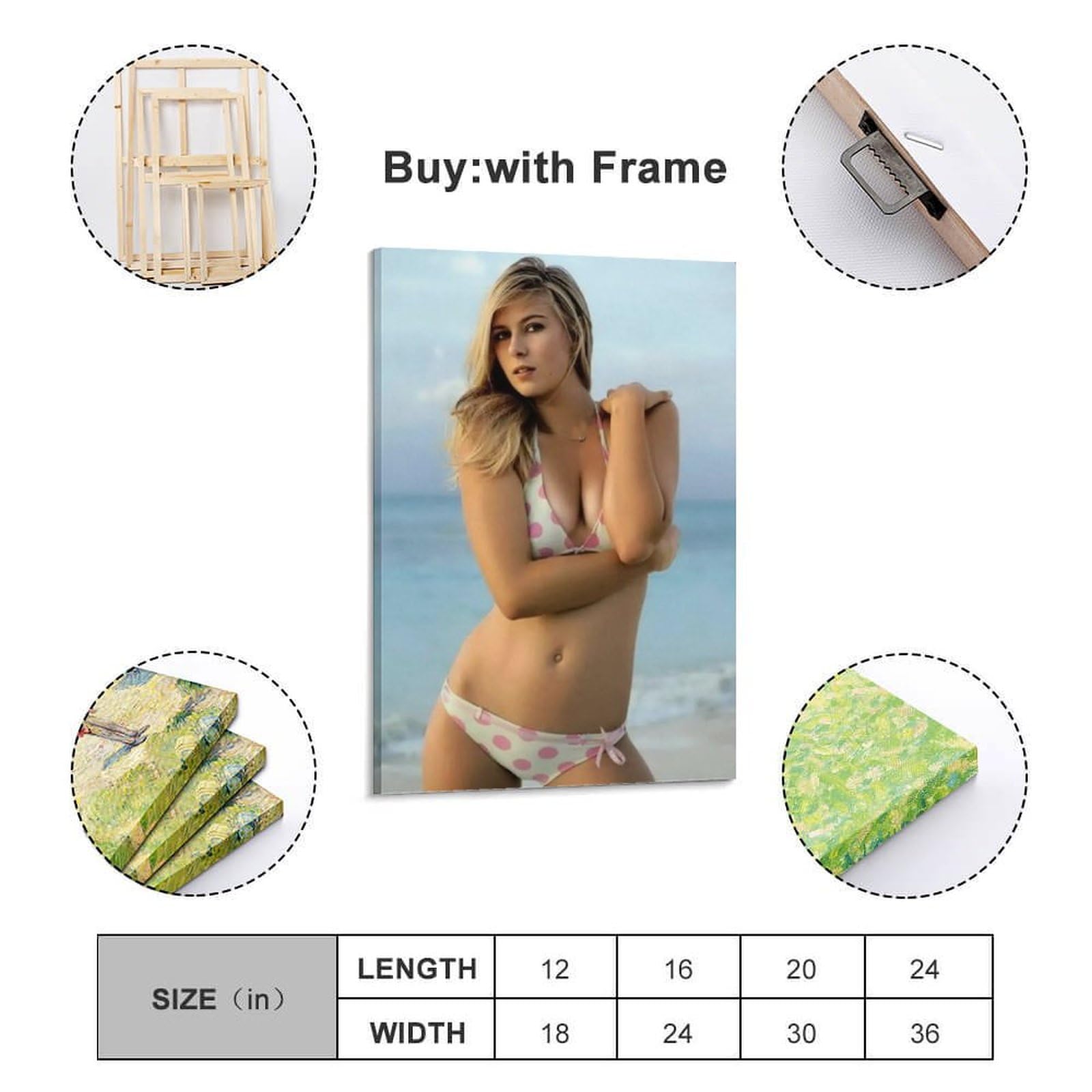 Amazon.co.jp: テニス選手マリア・シャラポワ ホーム装飾アートパネル