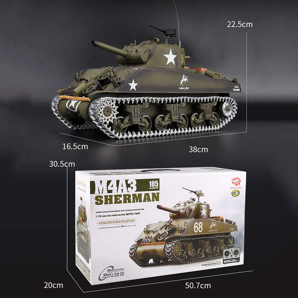 Amazon.co.jp: 最新7.0 ver 戦車 ラジコン米陸軍シャーマンM4A3中戦車