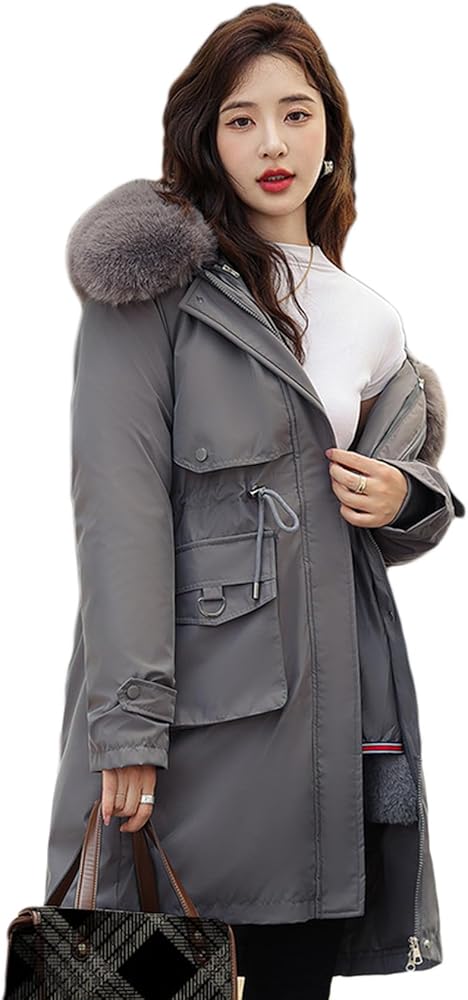 Amazon | [G7LZ] ダウンジャケット グレー ロング ダウンコート