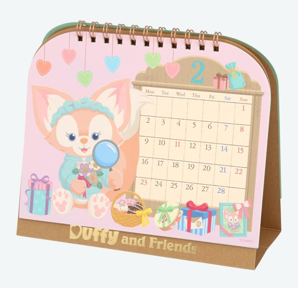 Amazon | ダッフィー＆フレンズ 卓上 カレンダー 2026年（令和8年