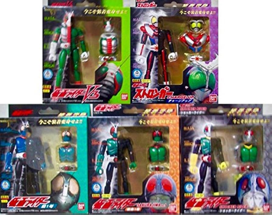 Amazon.co.jp: 装着変身 仮面ライダー 昭和ライダーセット 5種 : おもちゃ