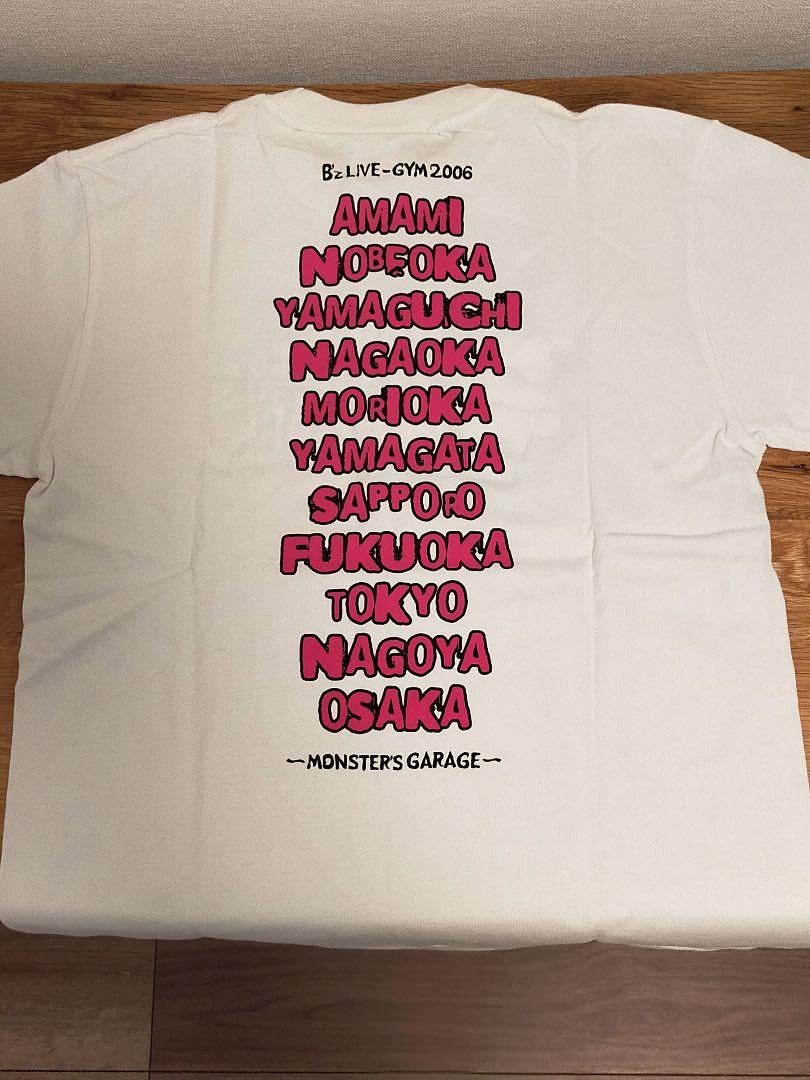 Amazon.co.jp: B'z LIVE-GYM MONSTER'S GARAGE ツアーTシャツ白 S