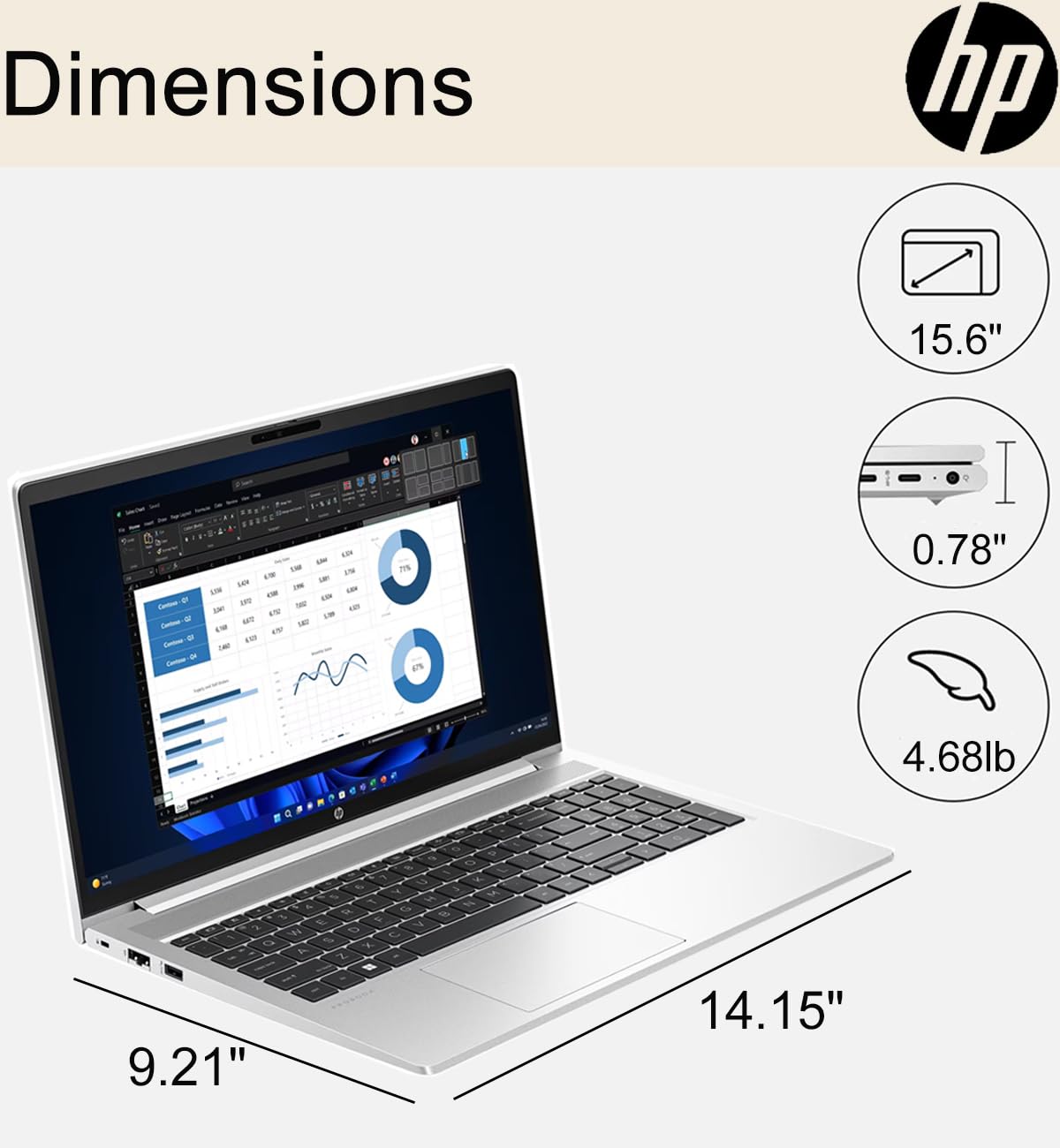 Amazon.com: HP ProBook 450 G10 Business Laptop (15.6