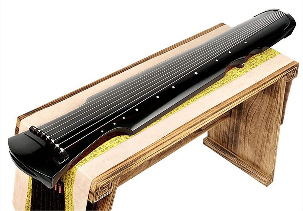 Amazon | 中国の古琴、老桐ギ材、七弦琴、ポータブル伏羲琴、中国古箏