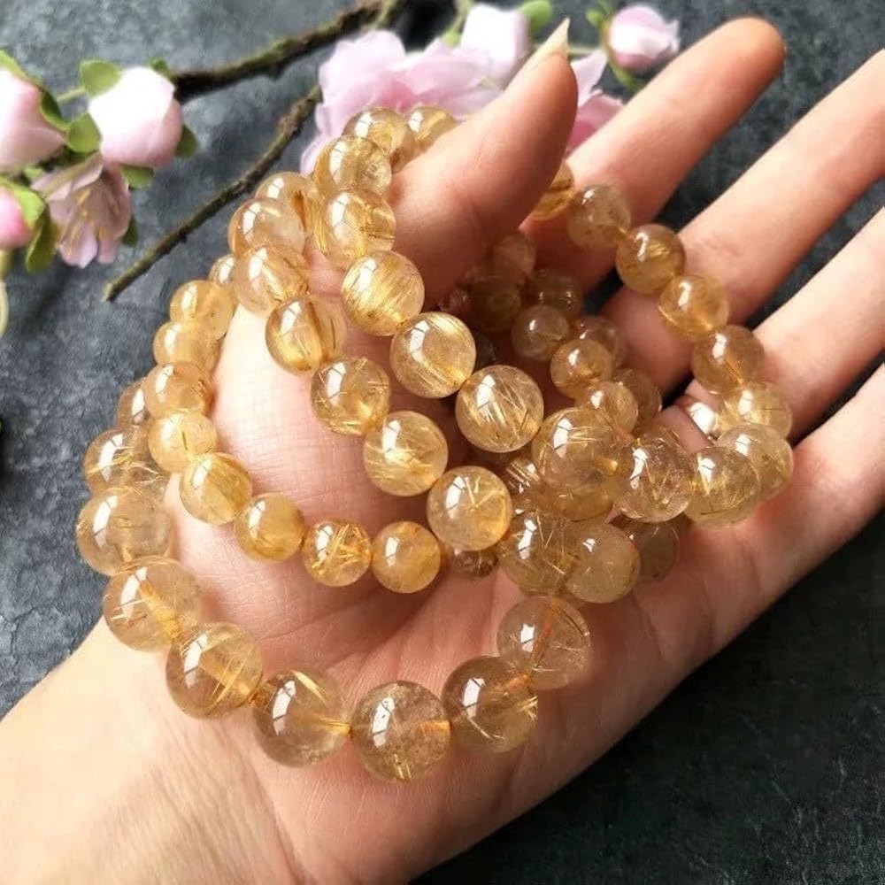 Amazon | ヒカルさん紹介 【開運】 ルチルクォーツ8－9mm