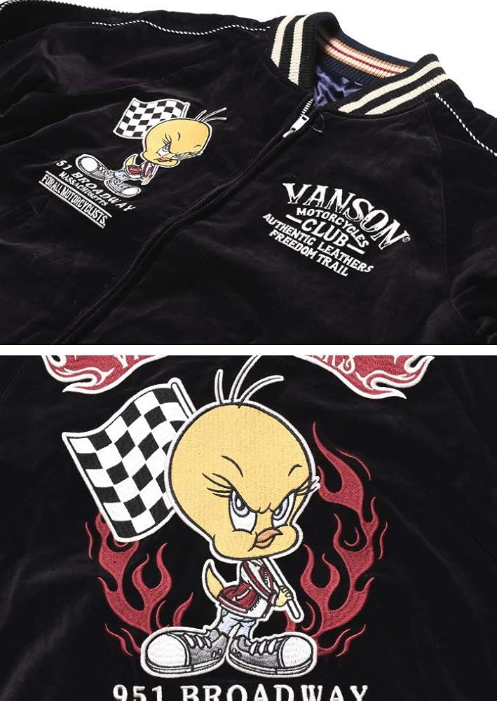 Amazon | [バンソン] ルーニーテューンズ コラボ スカジャン