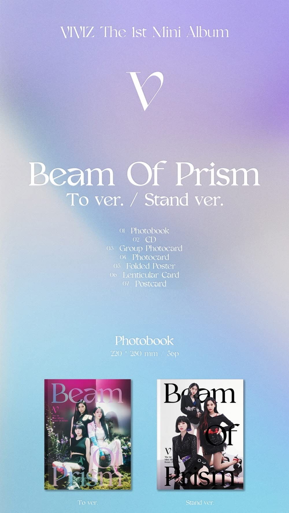 Amazon.com: Dreamus VIVIZ GFRIEND - Beam Of Prism (1st Mini Album